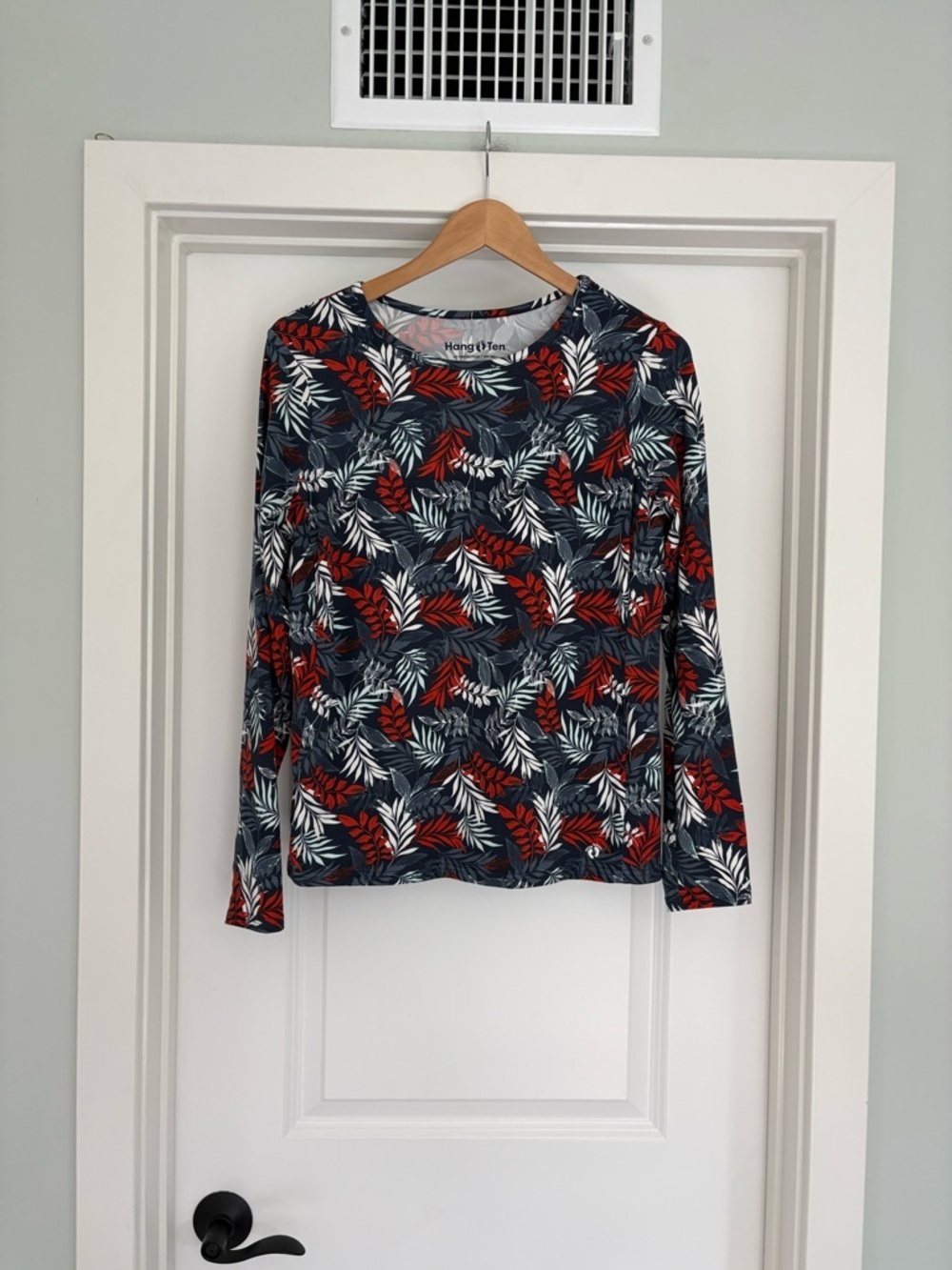 Hang Ten Floral UPF 50 Long Sleeve Shirt M